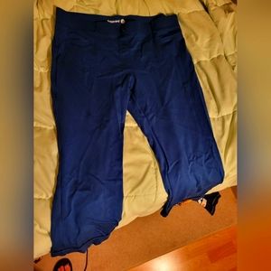 Betabrand crop yoga dress pants, 2xl, blue